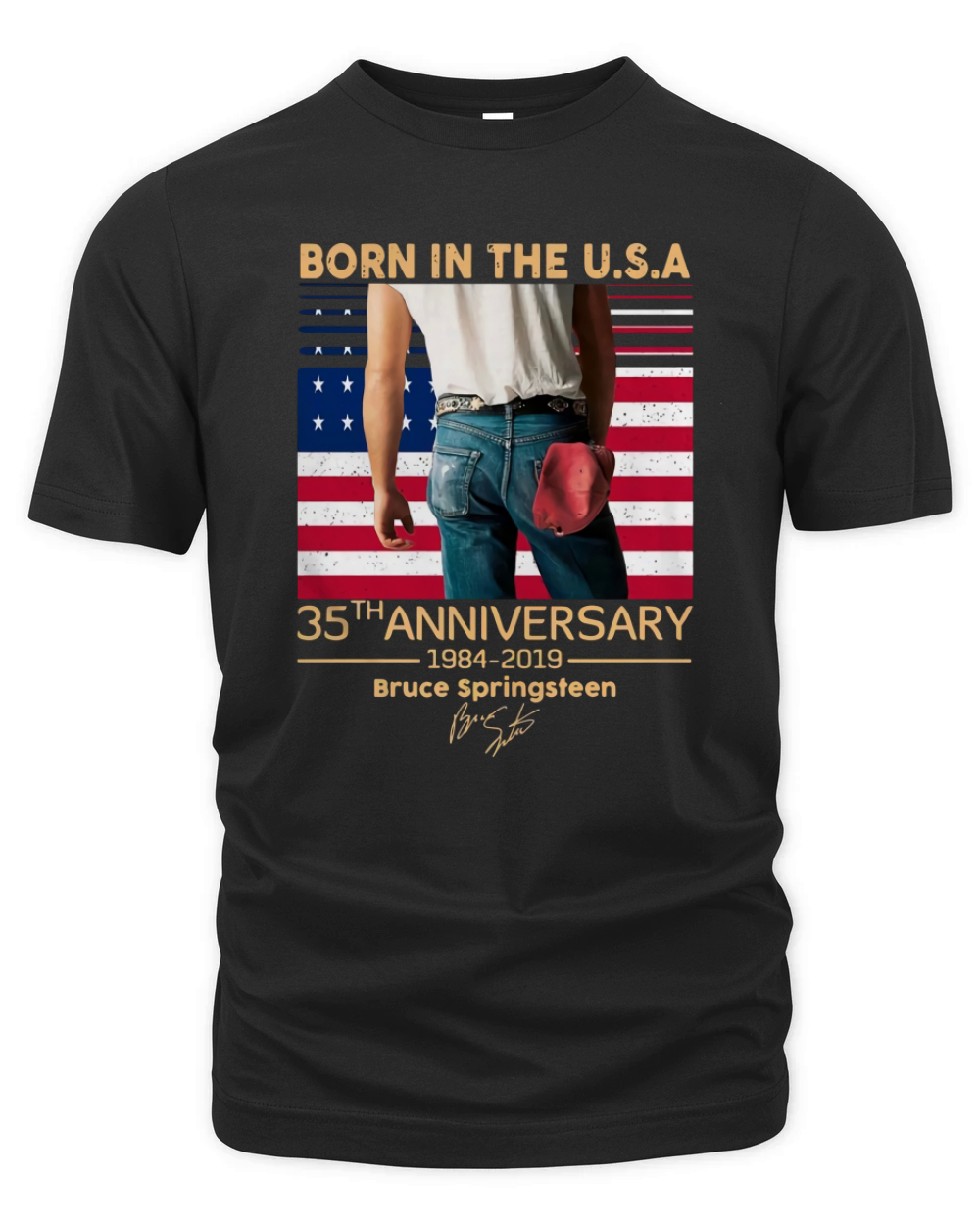 Born In The Usa 35th Anniversary 1984 2019 Bruce Springsteen Organic Unisex T-shirt