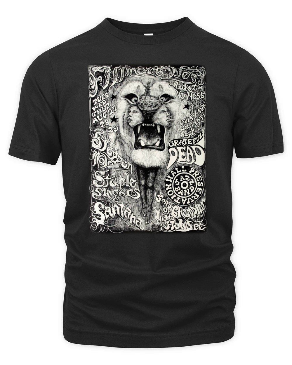 Carlos Santana While Lion Preservation Organic Unisex T-shirt