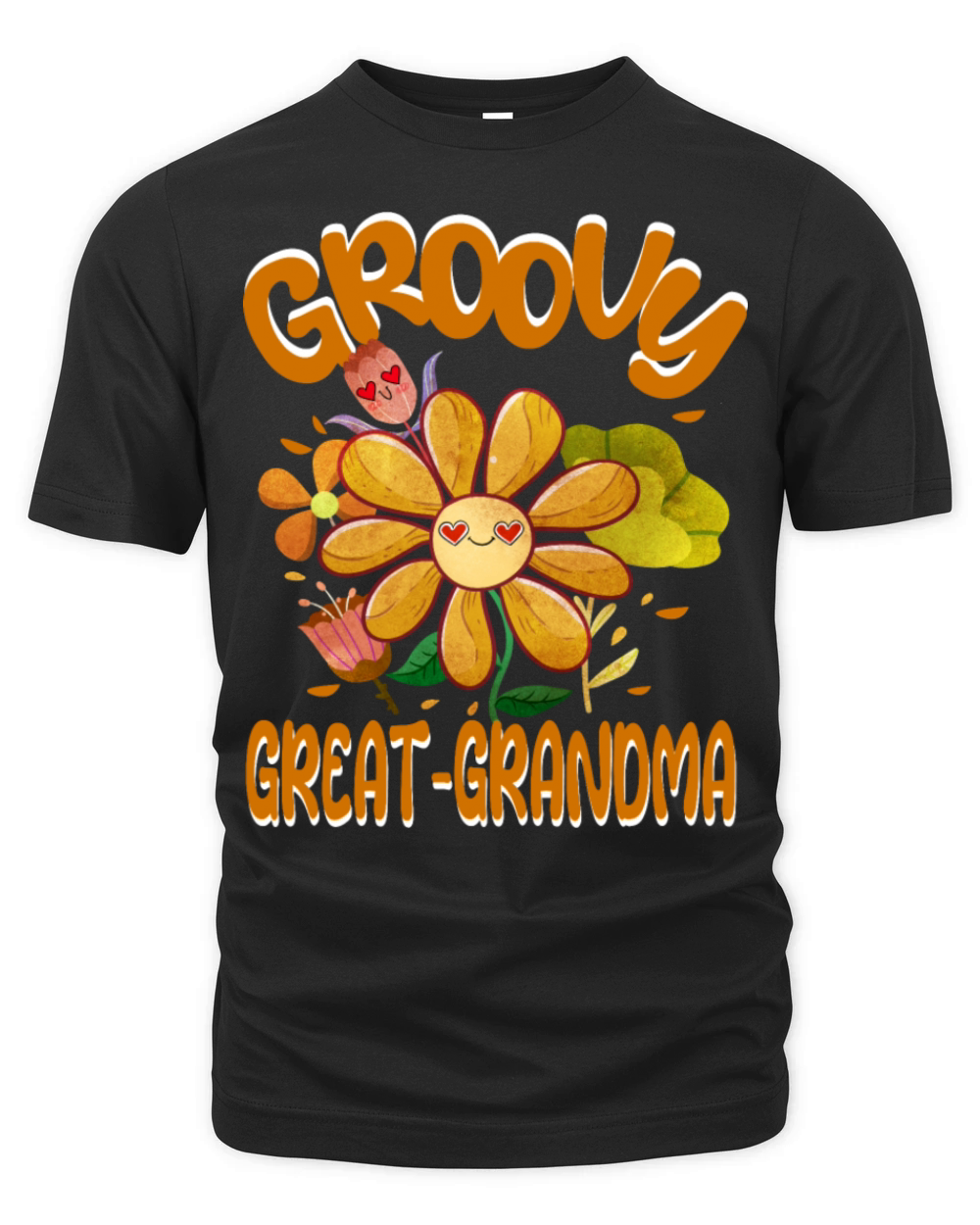 Groovy Great-Grandma Family Matching Vintage Organic Unisex T-shirt
