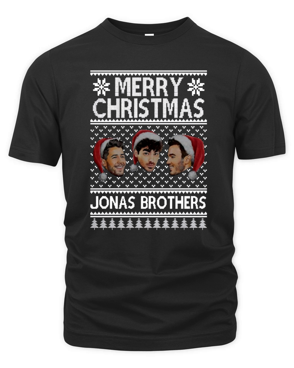 Merry Christmas Jonas Brothers Ugly Christmas shirt Organic Unisex T-shirt