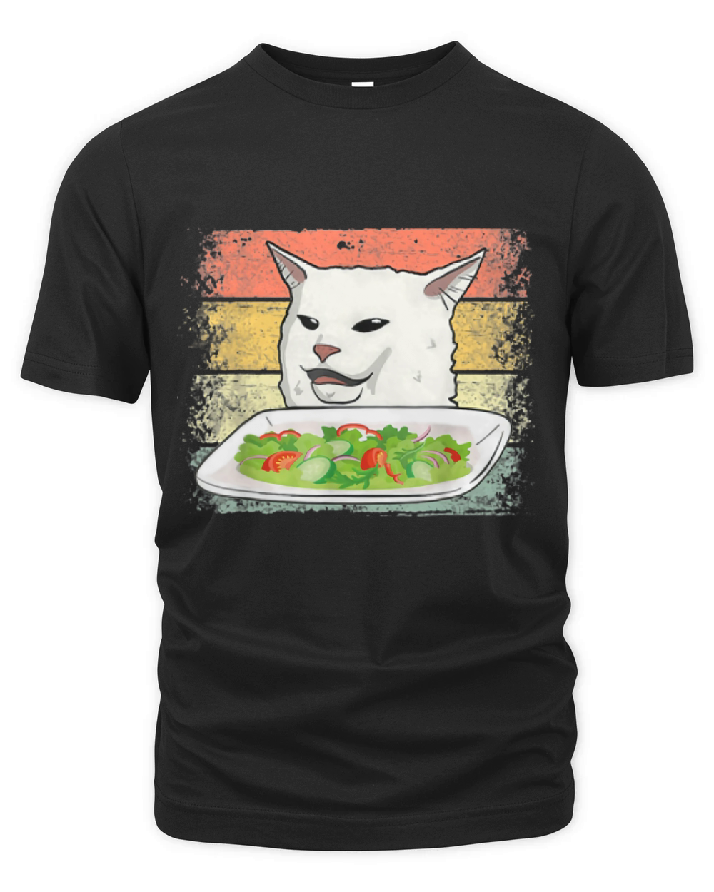 Smudge The Cat Women Yelling At A Cat Meme Vintage shirt Organic Unisex T-shirt
