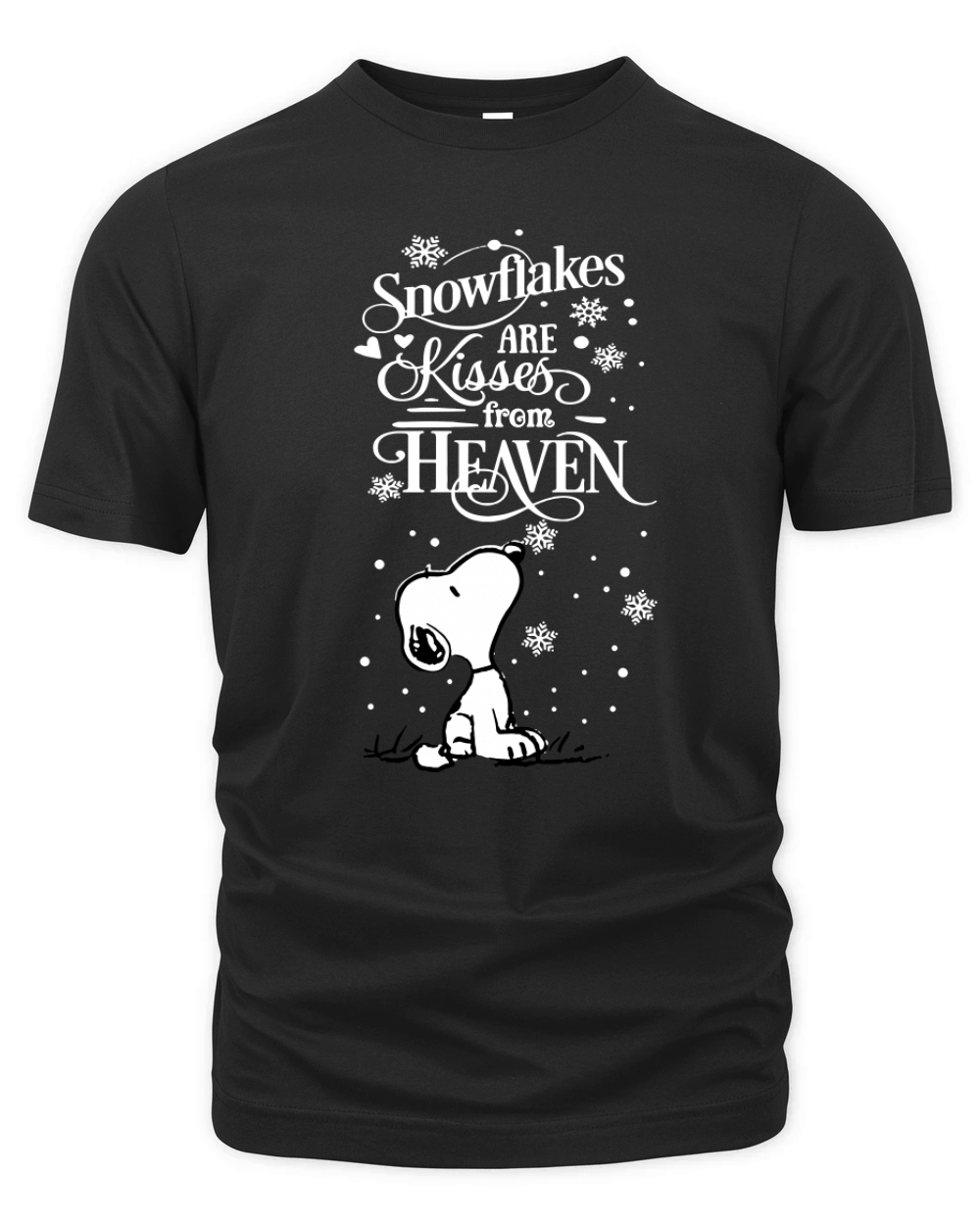 Snoopy Snowflakes Organic Unisex T-shirt