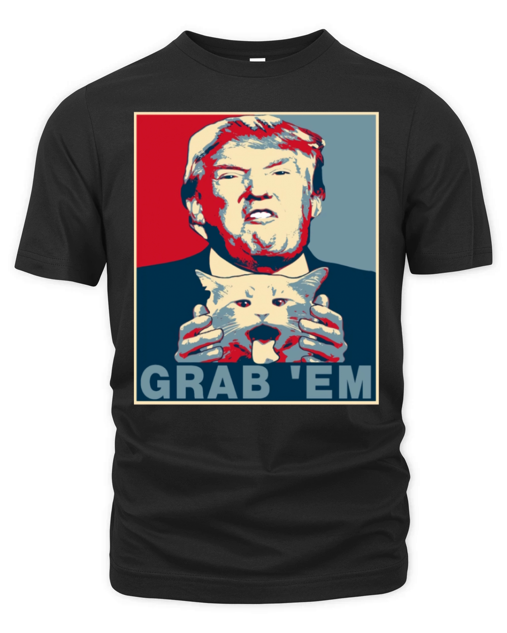 trump grab em cat poster Organic Unisex T-shirt