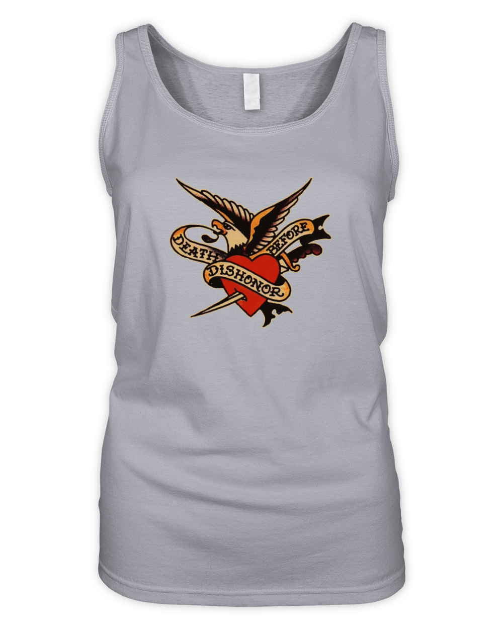 Sailor Jerry Tattoo Art Military Mermaid Organic Women's Tank Top