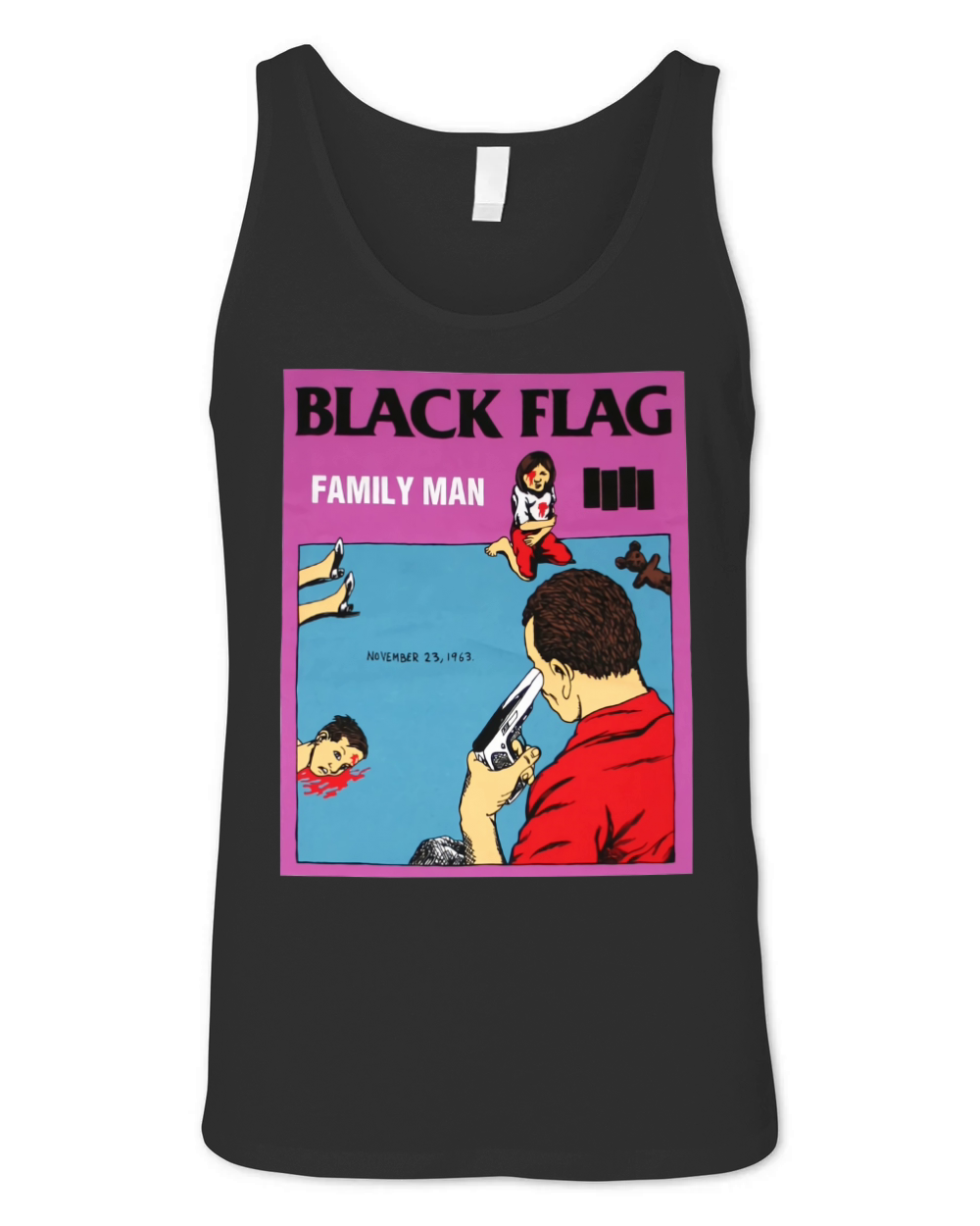 Black Flag Family Man Unisex Jersey Tank