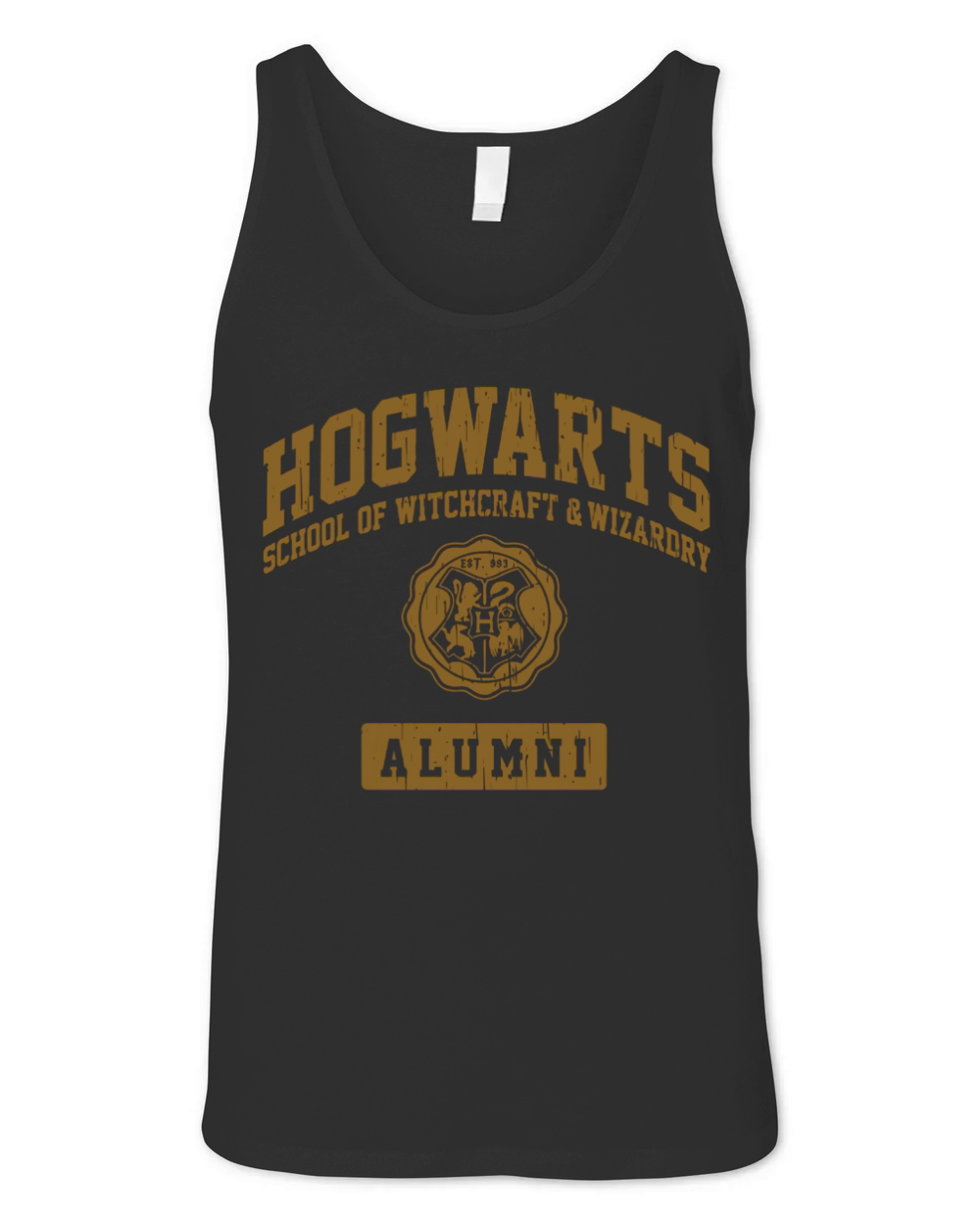 Hogwarts-Alumni (Gold) Unisex Jersey Tank