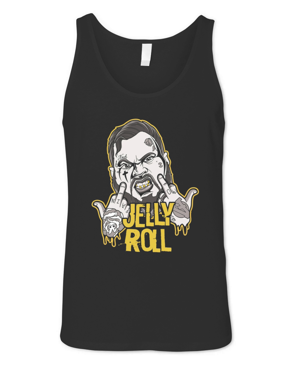 jelly roll face merch Unisex Jersey Tank