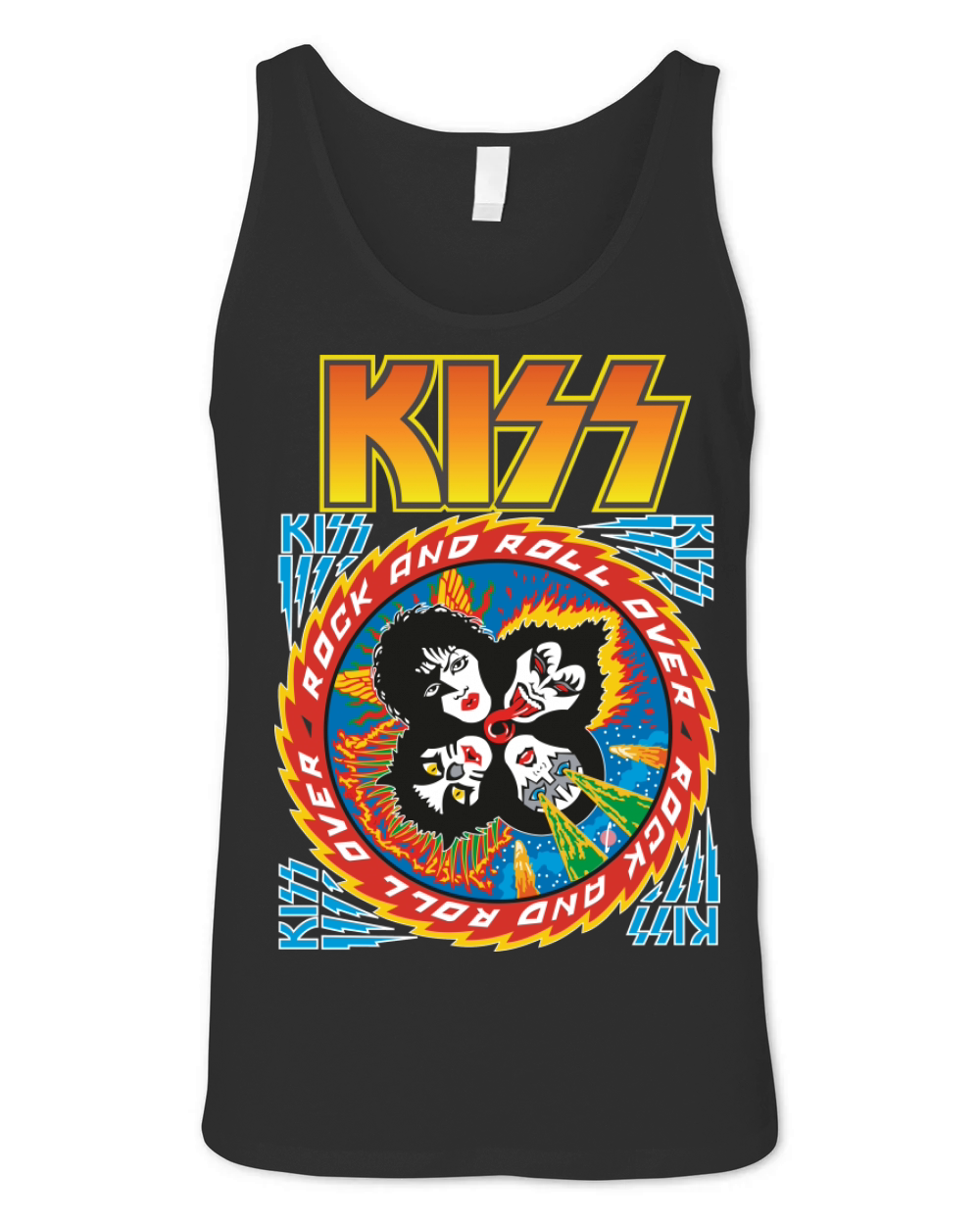 Kiss Rock Band Unisex Jersey Tank