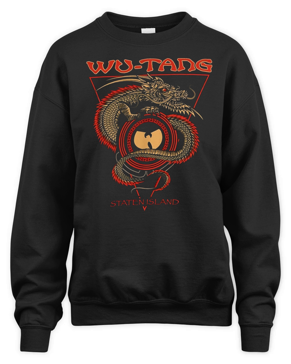 Wu Tang Clan Staten Island Dragon Unisex Premium Crewneck Sweatshirt