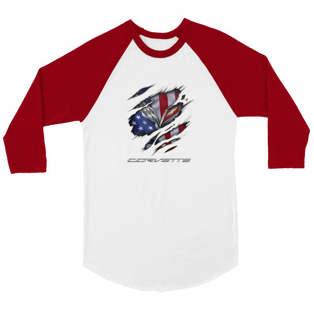 LIMITTED EDITION CORVETTE Unisex ¾ sleeve Raglan T-shirt