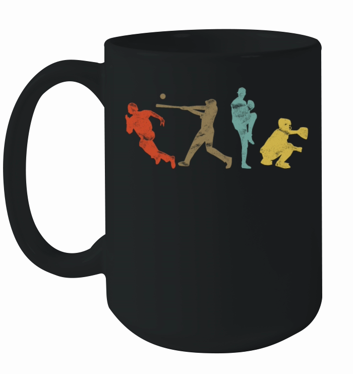 Baseball Fan Retro Vintage Ceramic Mug