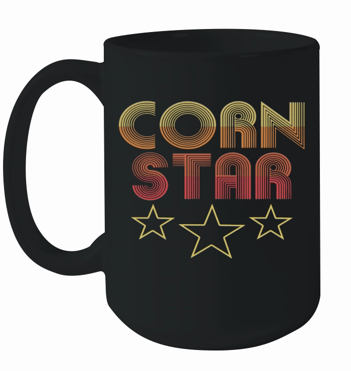 Corn Star - Retro Cornhole Team Funny Ceramic Mug