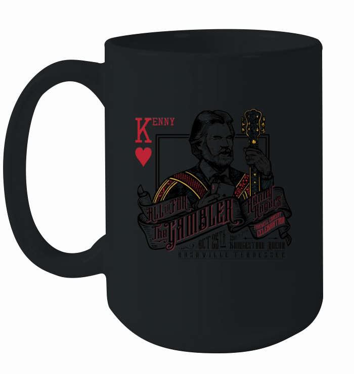 KENNY ALL IN FOR THE GAMBLER KENNY ROGERS Ceramic Mug