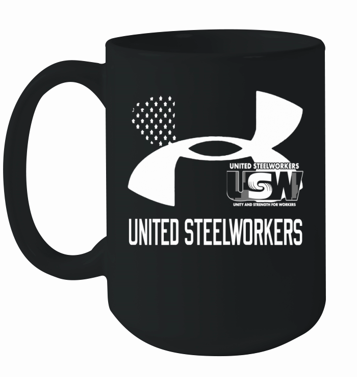 United Steelworkers Unity And Strength For Workers Flag   Drawstring Bag Ceramic Mug