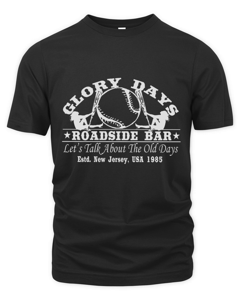 Bruce Springsteen Inspired Glory Days Roadside Bar Organic Unisex T-shirt