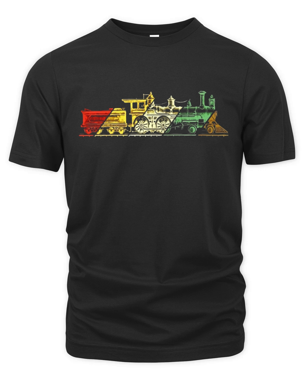 Retro Steam Locomotive Vintage Train Shirt Organic Unisex T-shirt