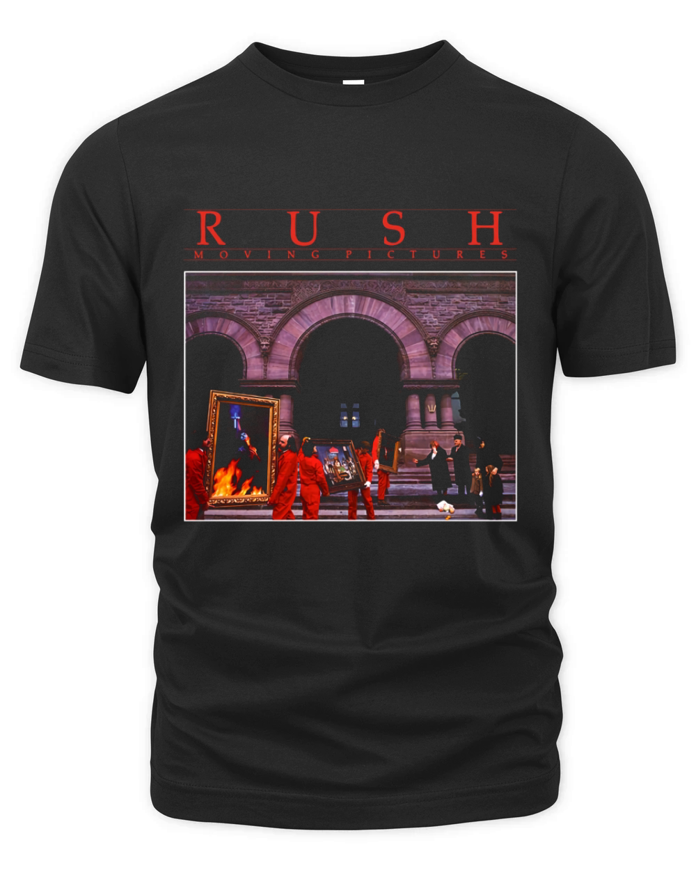 Rush Moving Pictures Rock Band Tour Geddy Organic Unisex T-shirt