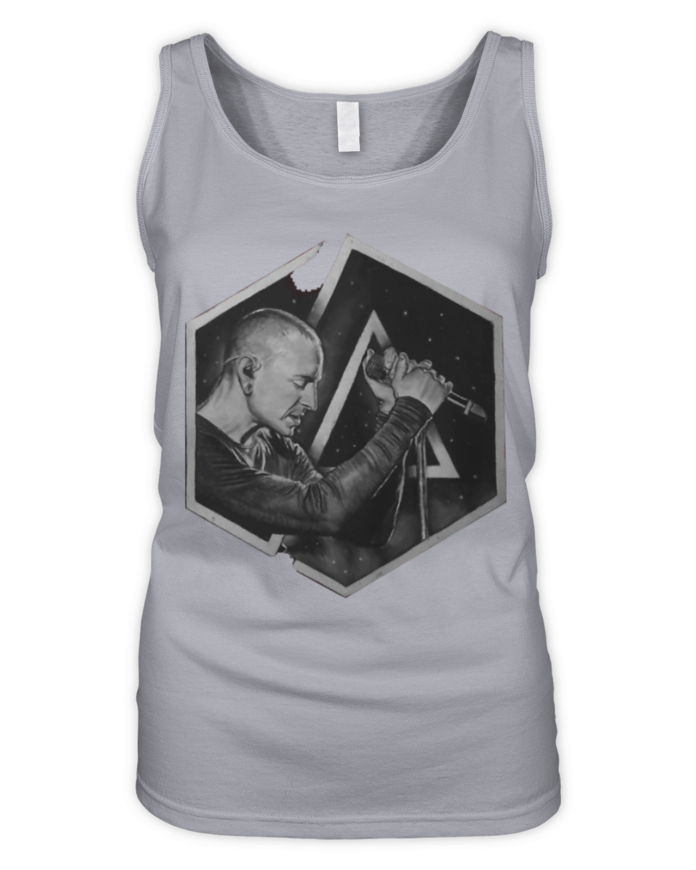 Chester Bennington Tribute Organic Women's Tank Top