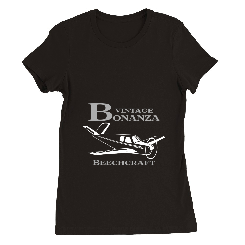 Vintage Bonanzas beechcraft Premium Womens Crewneck T-shirt