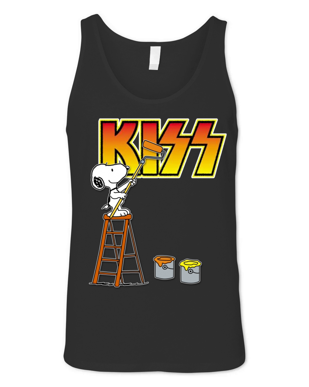 Snoopy paint Kiss Unisex Jersey Tank