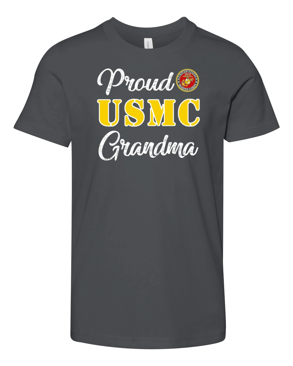 Proud US Marine Corps Grandma Youth Unisex Jersey Tee