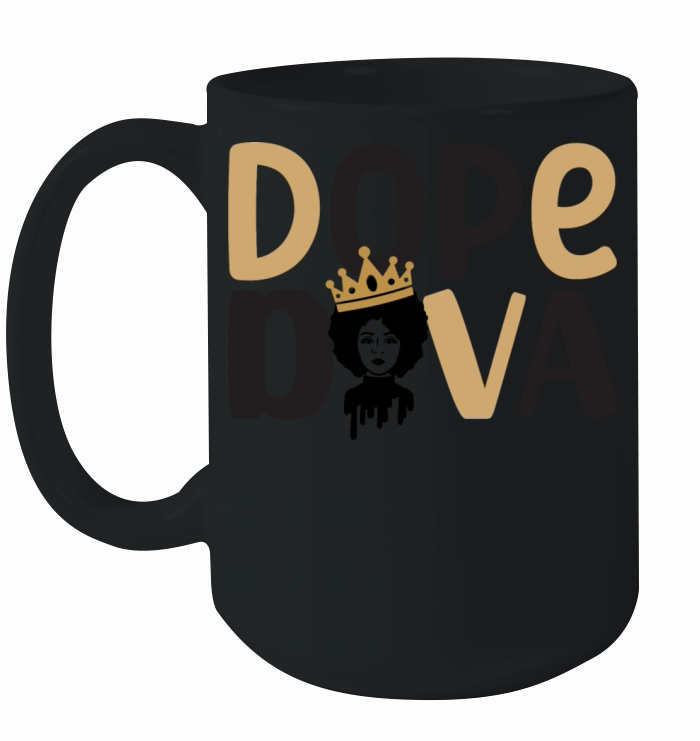 Dope diva black history Ceramic Mug