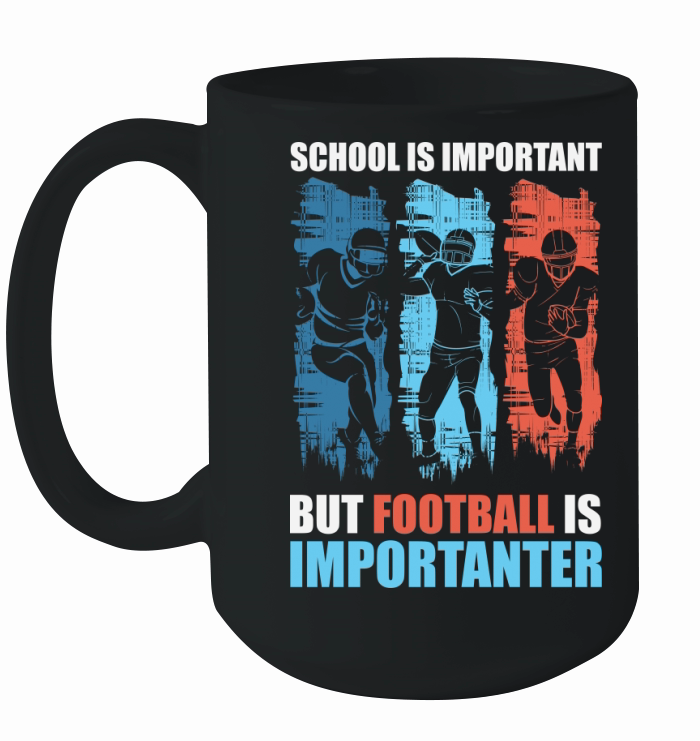 Football Is Importanter Football Lineman Ceramic Mug