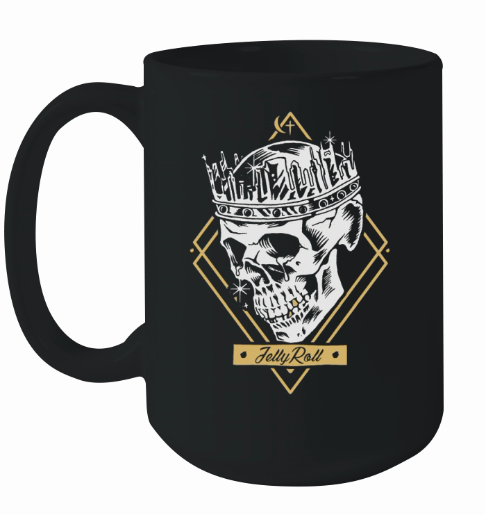 jelly roll skull crown merch Ceramic Mug