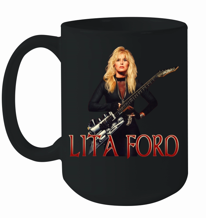 Lita Ford Tshirt Ceramic Mug
