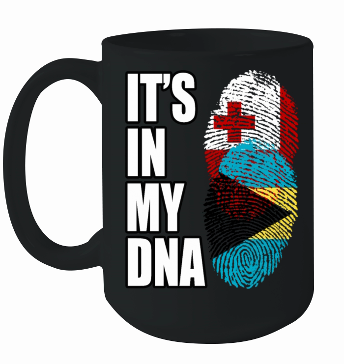 Tongan And Bahamian Mix Heritage DNA Flag Ceramic Mug
