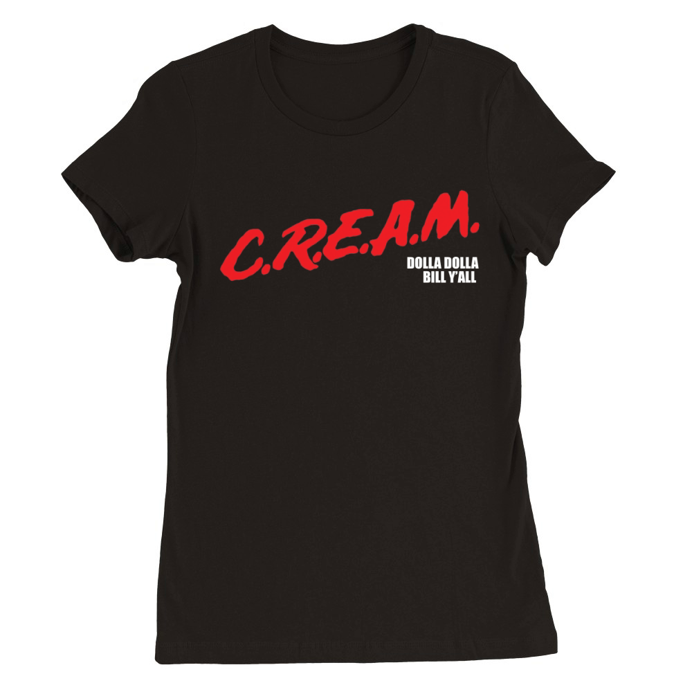 Cream Dare Wu Tang T-Shirt Premium Womens Crewneck T-shirt