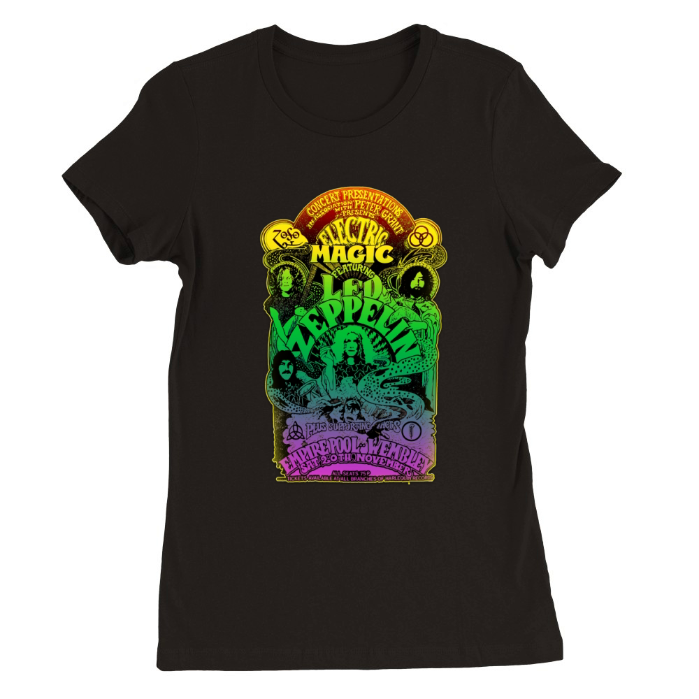 Electric Magic Led Zeppelin Premium Womens Crewneck T-shirt