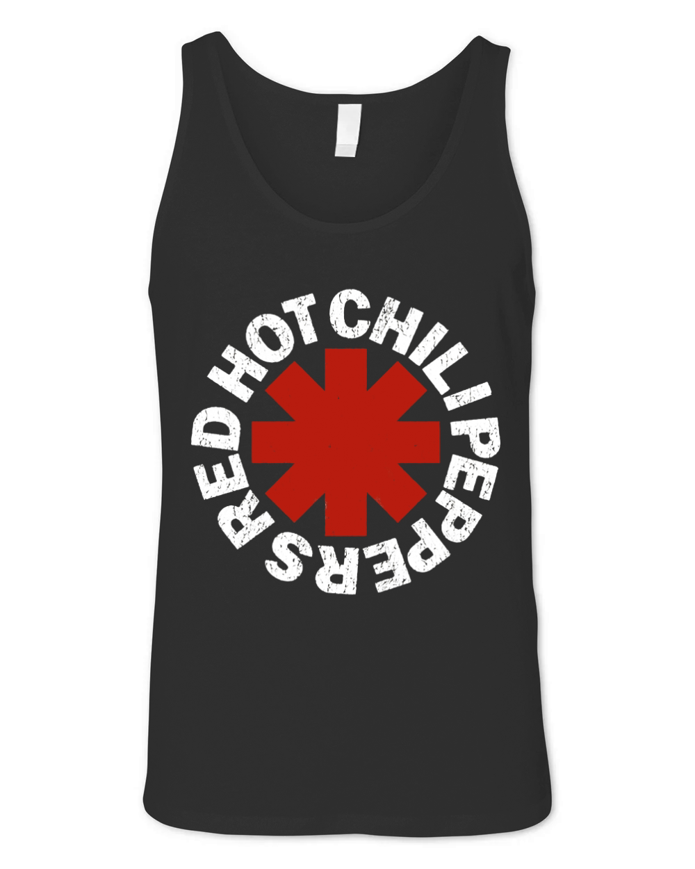 Red Hot Chili Peppers Vintage Logo Distressed Unisex Jersey Tank