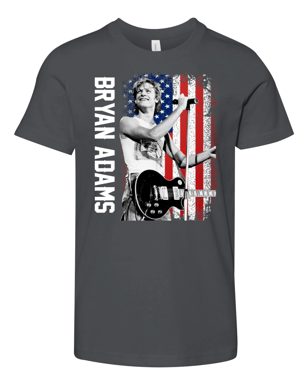 Discover Cool Bryan Adams American Flag Youth Unisex Jersey Tee