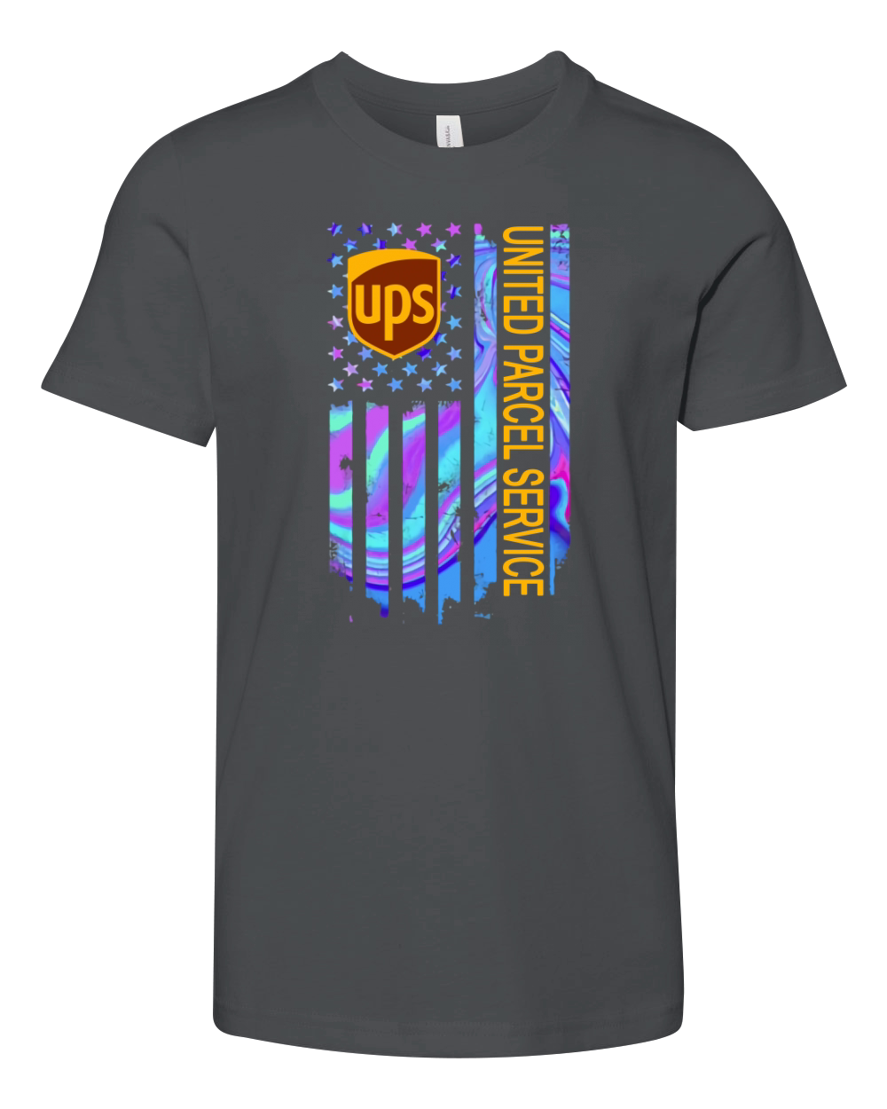 Ups united parcel service american flag independence day Youth Unisex Jersey Tee