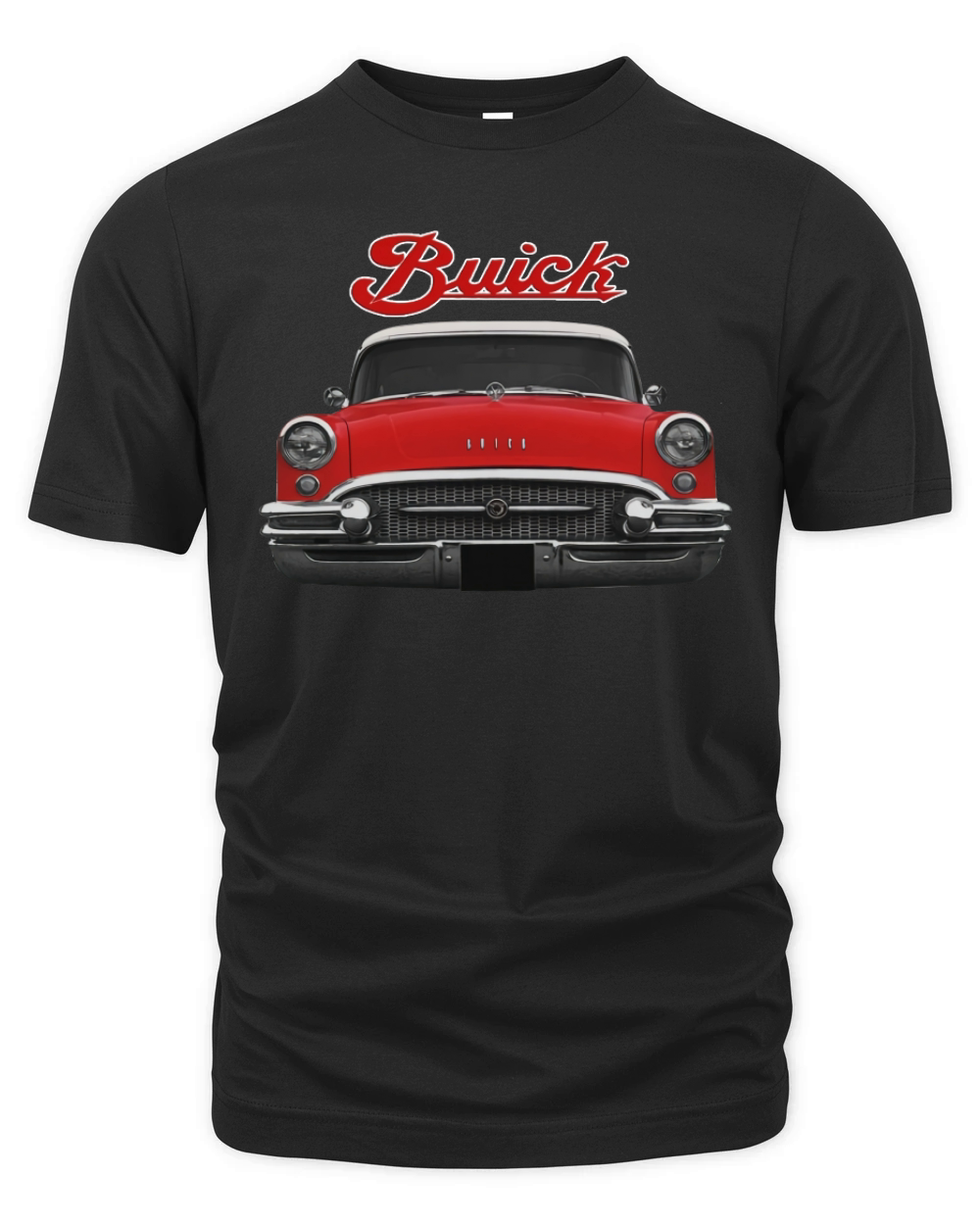 1955 Buick Two Side Red Organic Unisex T-shirt