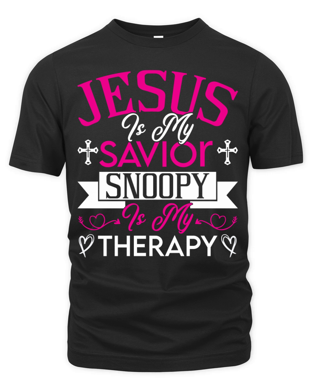 Jesus Is My Savior Snoopy 3 Organic Unisex T-shirt