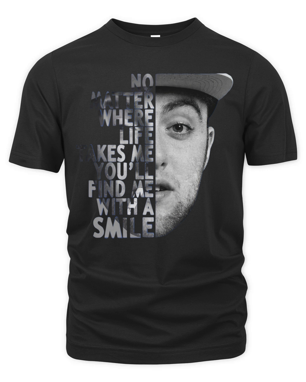 Mac Miller no matter where life takes me you'll find me with a smile shirt Organic Unisex T-shirt