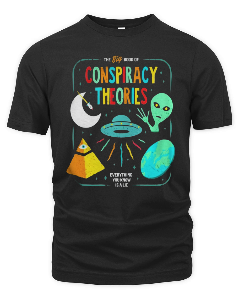 The Big Book Of Conspiracy Theories Funny T-Shirt Organic Unisex T-shirt