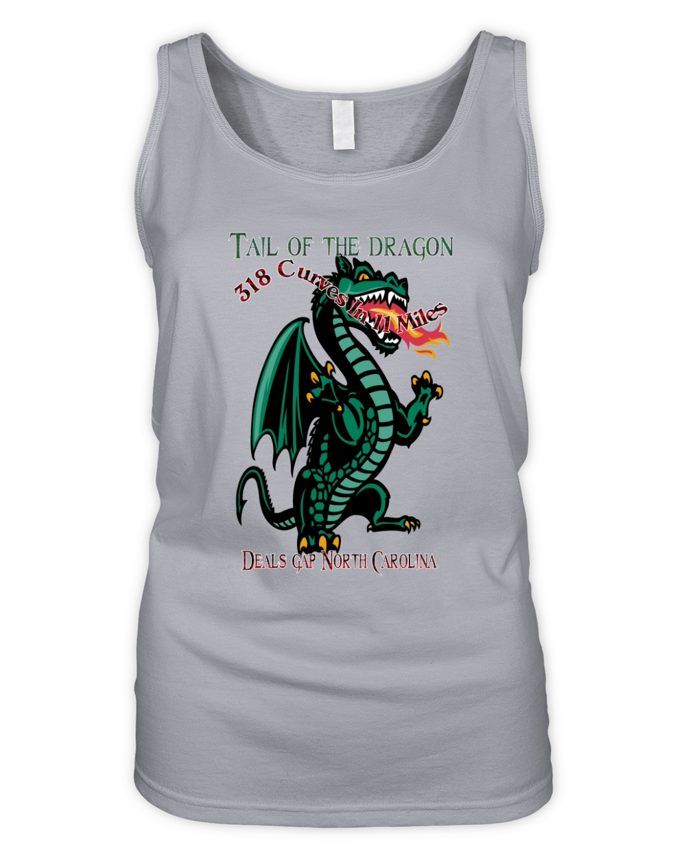 Tail of the Dragon Deals Gap North Carolina 318 Curves in 11 Miles T-Shirts Organic Women's Tank Top