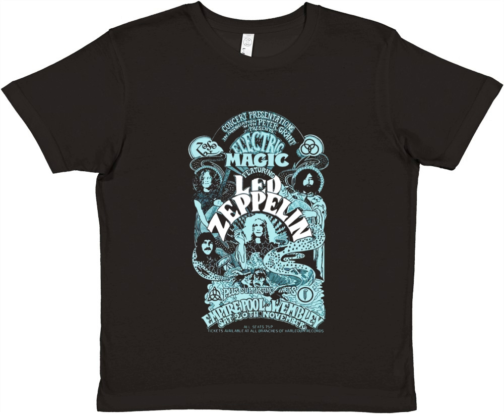 Led Zeppelin Classic Rock Band Premium Kids Crewneck T-shirt