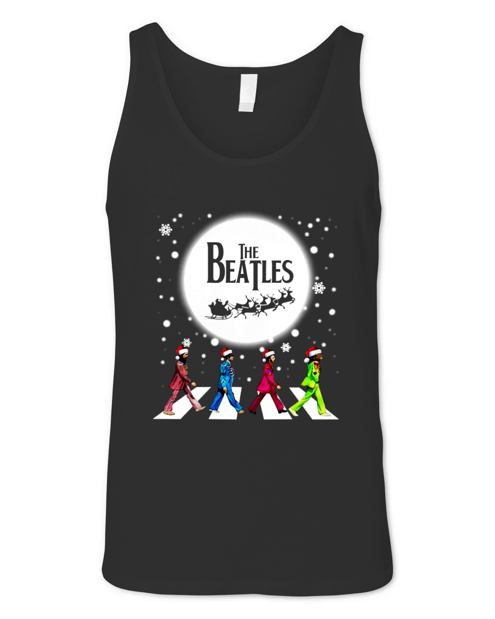 BEATLES CHRISTMAS  ABBEY ROAD Unisex Jersey Tank