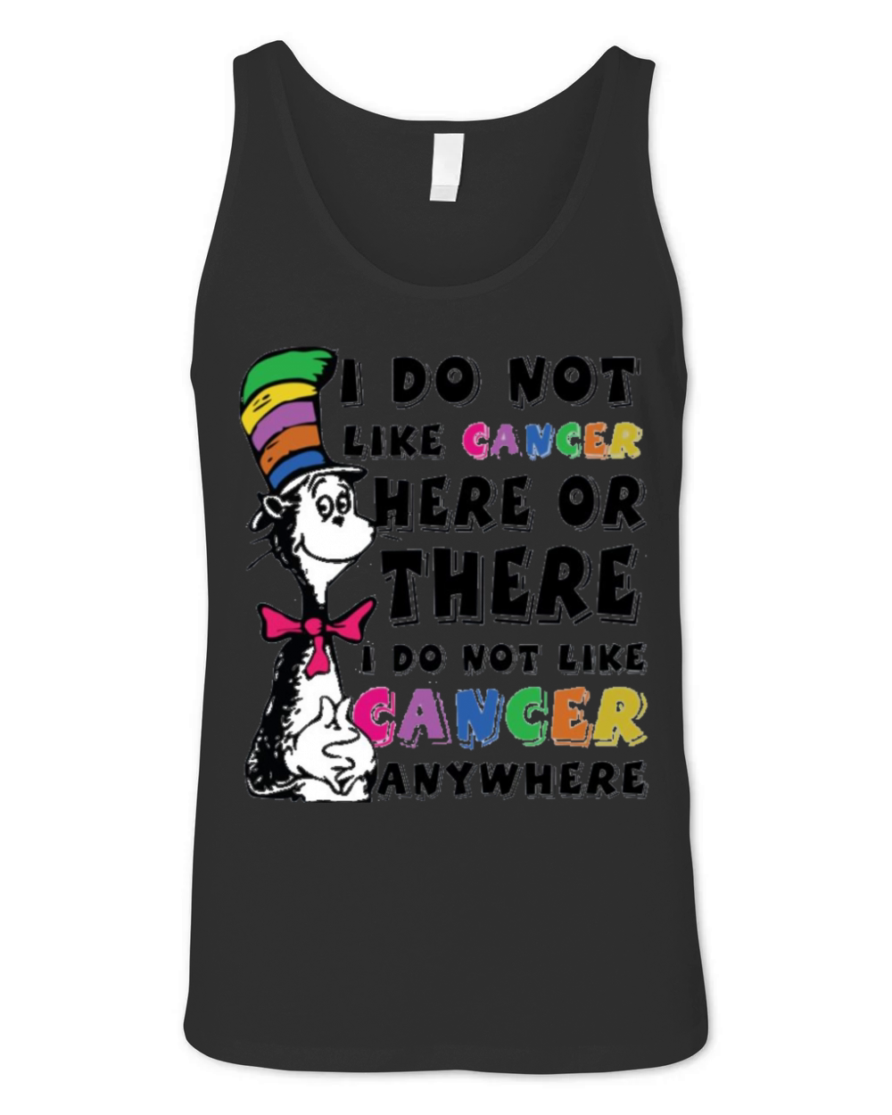 I Do Not Like Cancer Zodiac Here Or There Anywhere Dr Seuss Unisex Jersey Tank