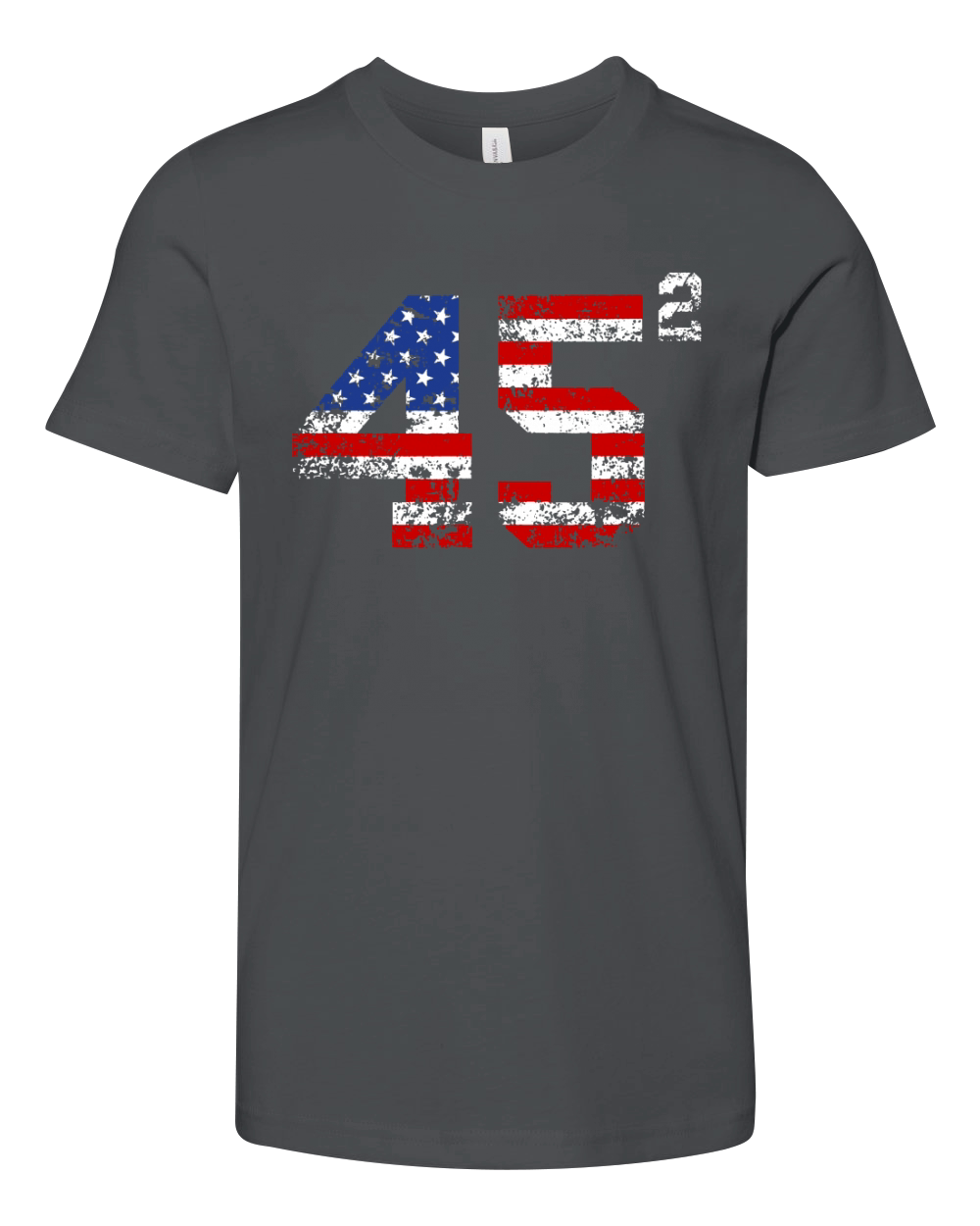 45 Squared American Donald Trump 2020 shirt Youth Unisex Jersey Tee