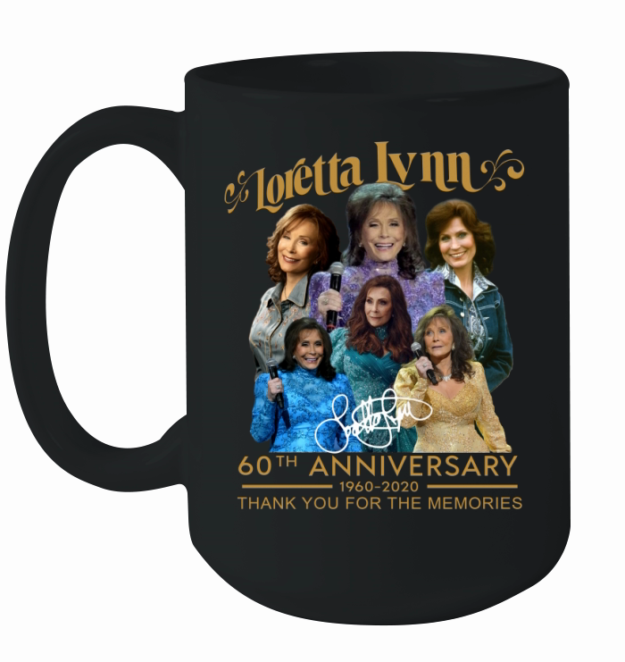 Loretta Lynn 60th Anniversary 1960-2020 signature shirt Ceramic Mug