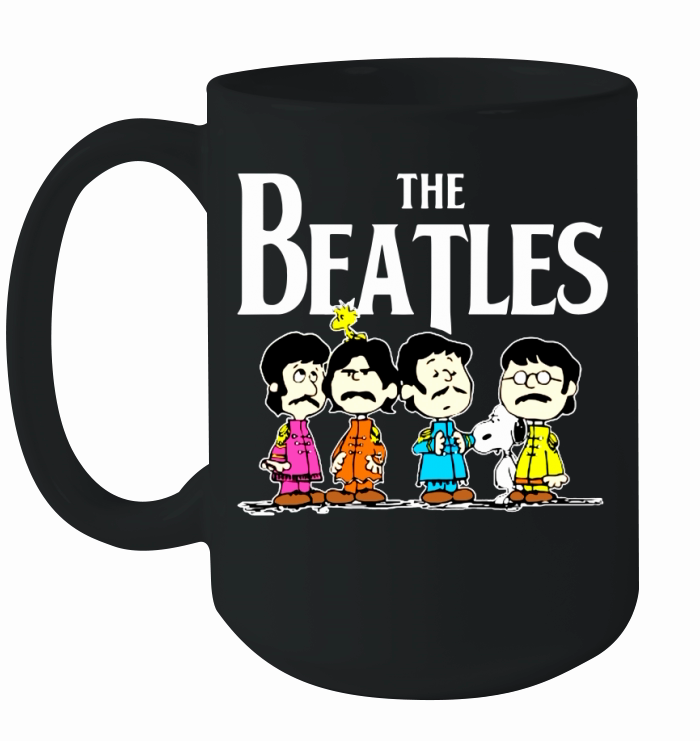The Beatles and snoopy Ceramic Mug