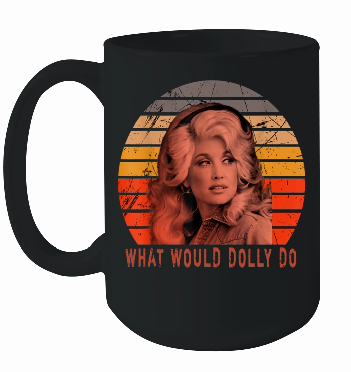 Vintage Parton Retro What Would Dolly Ceramic Mug