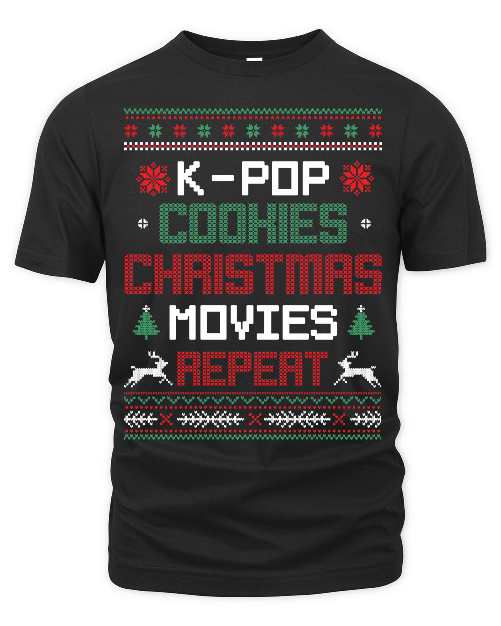 Kpop Fan South Korean Ugly Christmas Organic Unisex T-shirt