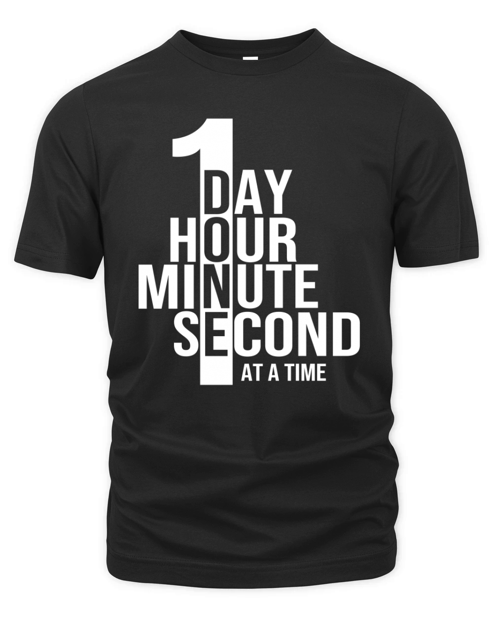 Sobriety Recovery Sober One Day at a Time Organic Unisex T-shirt