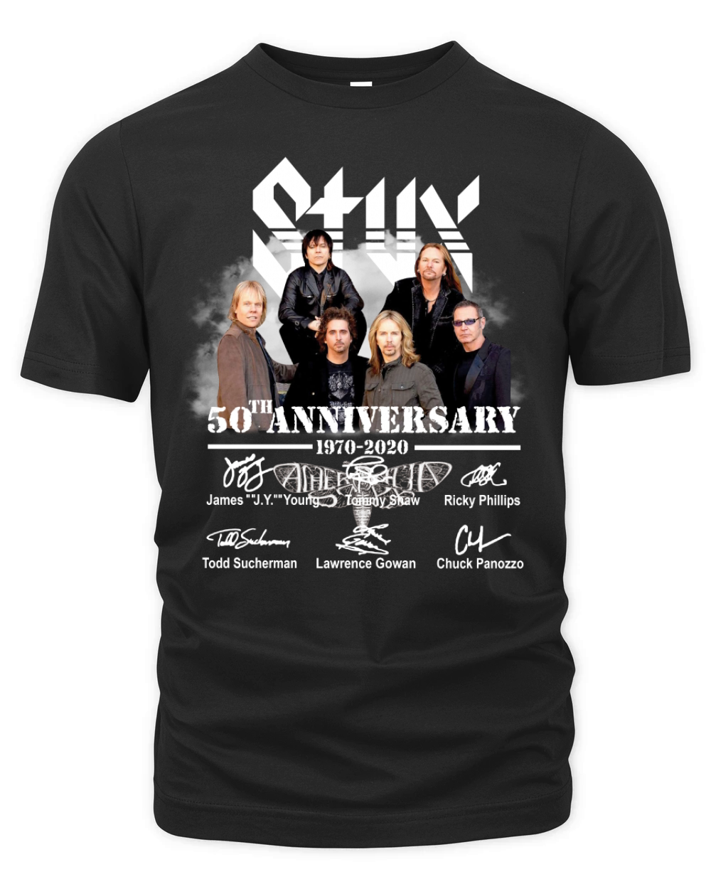 Styx 50th Anniversary 1970 2020 Signature Organic Unisex T-shirt